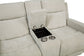 Kennett Chenille Upholstered Power Reclining Loveseat Ivory