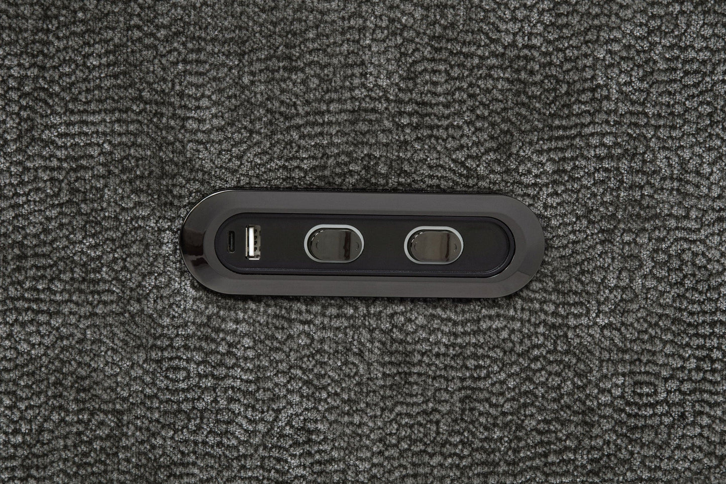 Kennett 2-piece Chenille Power Reclining Sofa Set Dark Grey