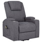 Louie Chenille Upholstered Power Lift Massage Chair Grey