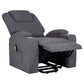 Louie Chenille Upholstered Power Lift Massage Chair Grey