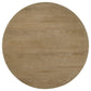 Adina 36-inch Round Wood Coffee Table Distressed Light Brown