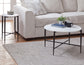 Loxie Solid Marble Top 16″ Round End Table