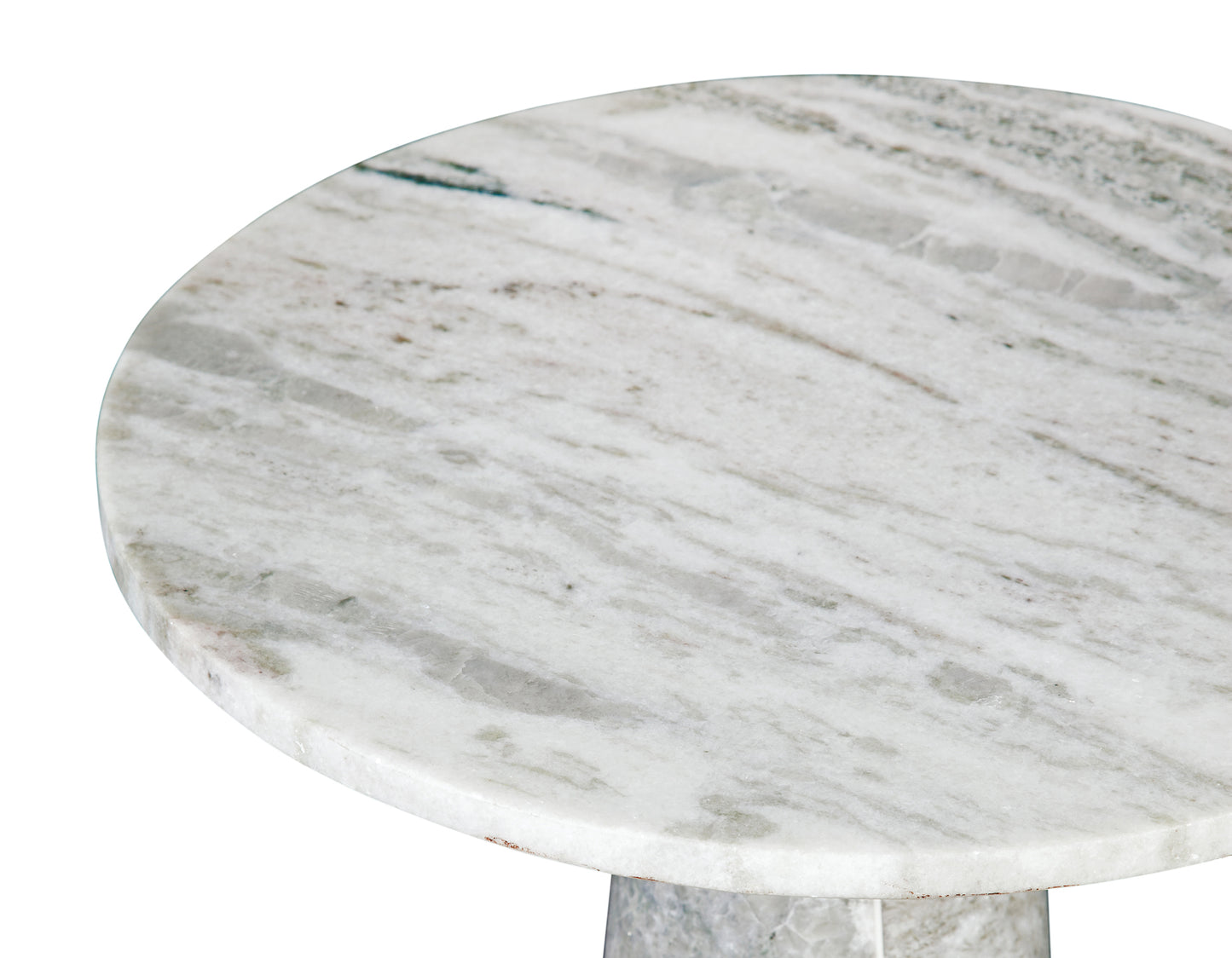 Joni 18″ Round Fantasy Brown Marble Accent End Table