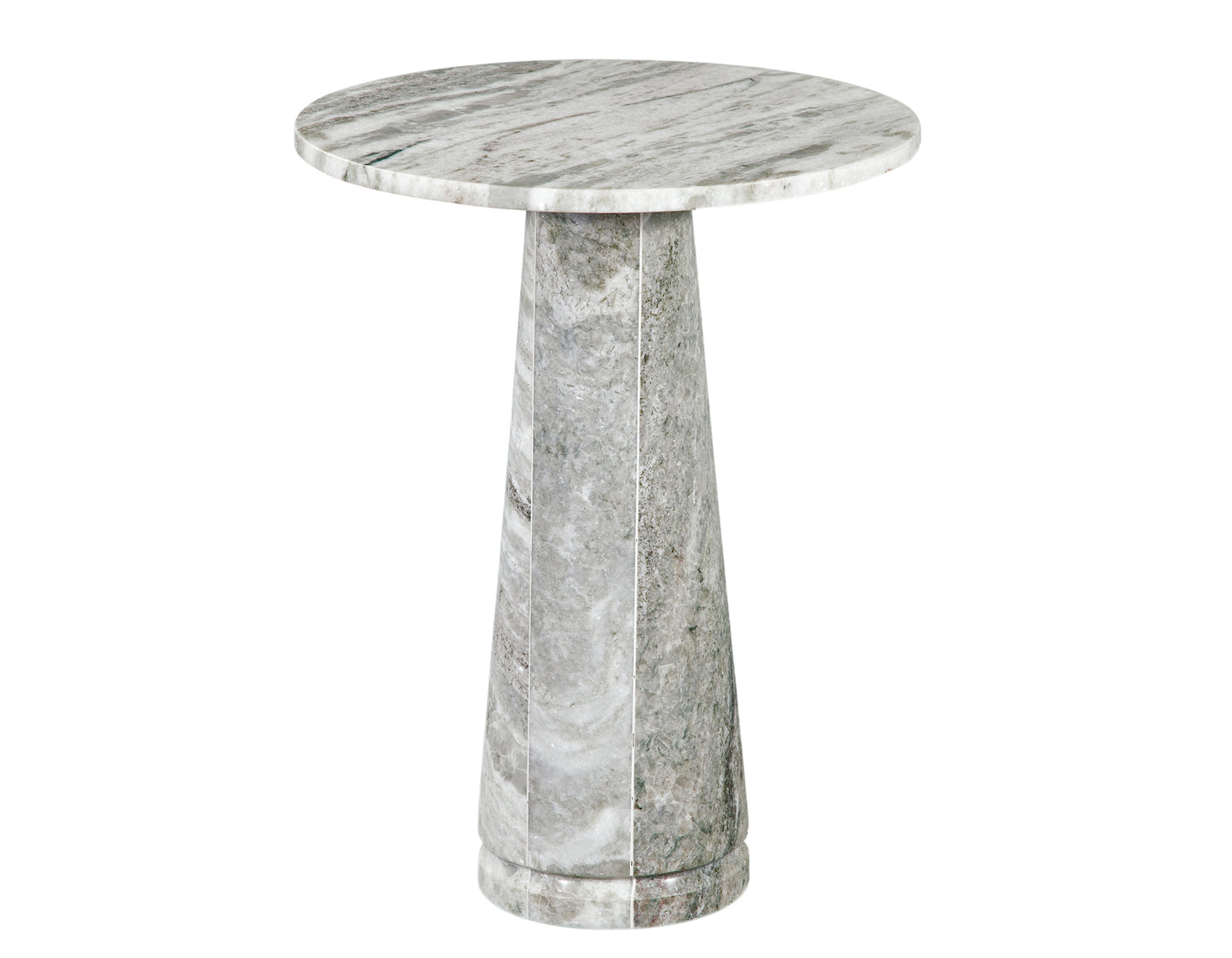 Joni 18″ Round Fantasy Brown Marble Accent End Table