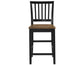 Joplin Solid Wood 24″ Farmhouse Counter Stool, Walnut and Ebony Finish (Copy)