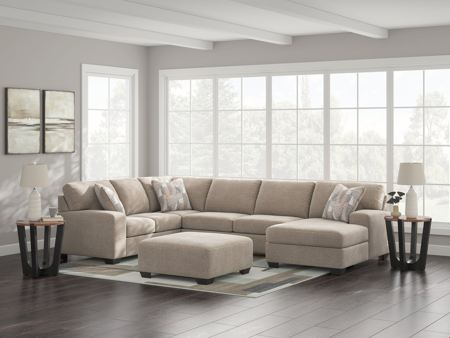 Newellen 3-Piece Sectional with Chaise