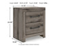 Graystorm Twin Panel Bed with Storage with Mirrored Dresser and Nightstand