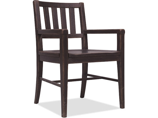Hooker Furniture Casual Dining Driftwood Splatback Arm Chair 2 per carton -price ea