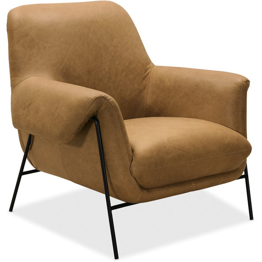 Hooker Furniture Living Room Ambroise Metal Frame Club Chair