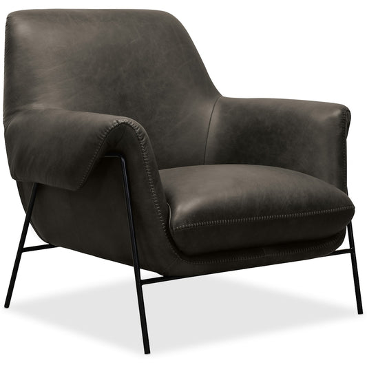 Hooker Furniture Living Room Ambroise Metal Frame Club Chair