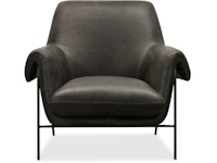 Hooker Furniture Living Room Ambroise Metal Frame Club Chair