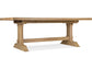 Hooker Furniture Casual Dining Driftwood Rectangle Dining Table with Two 20-inch Leaves