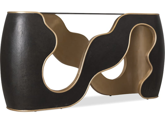 Hooker Furniture Living Room Melange Even and Flow Console Table