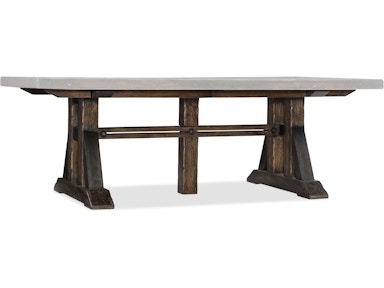 Hooker Furniture Trestle Dining Table w/2 21in leaves