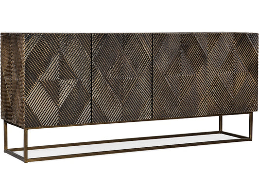 Hooker Furniture Living Room Melange Marcellus Four Door Credenza
