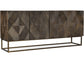 Hooker Furniture Living Room Melange Marcellus Four Door Credenza