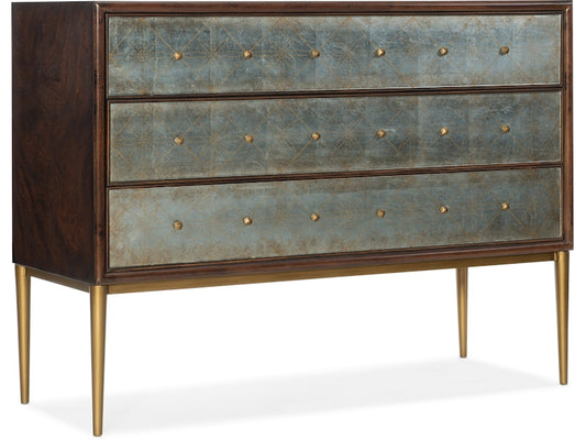 Hooker Furniture Living Room Melange Estrella Three Drawer Chest