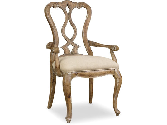 Hooker Furniture Casual Dining Chatelet Splatback Arm Chair - 2 per carton/price ea