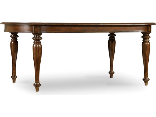 Hooker Furniture Casual Dining Leesburg Leg Table with Two 18'' Leaves