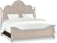Hooker Furniture Bedroom Leesburg King Upholstered Bed with Wood Rails