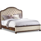 Hooker Furniture Bedroom Leesburg King Upholstered Bed with Wood Rails