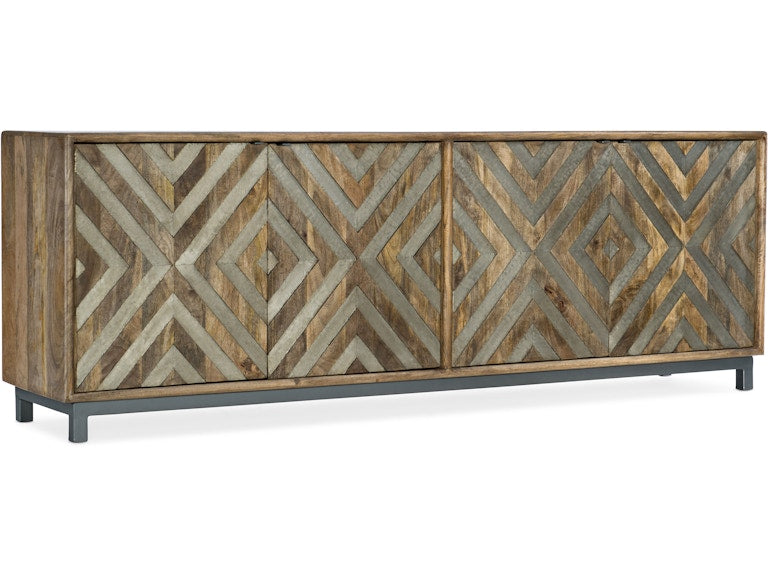 Hooker Furniture Home Entertainment Four-Door Entertainment Console