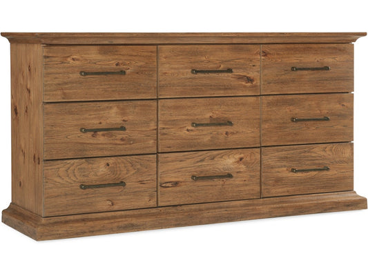 Hooker Furniture Bedroom Big Sky Nine Drawer Dresser