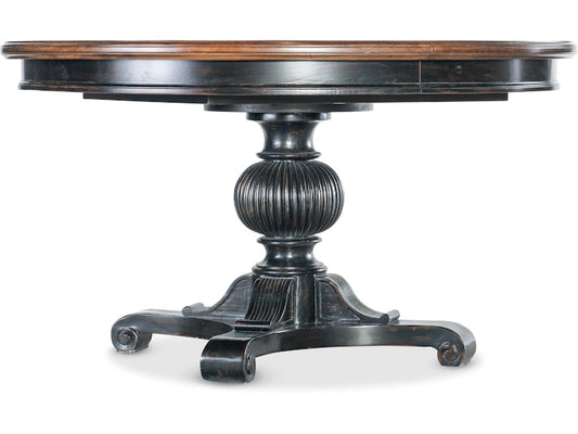 Hooker Furniture Casual Dining Charleston Round Pedestal Dining Table w/1-20in leaf