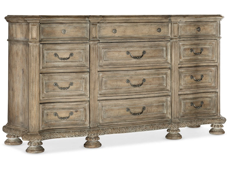Hooker Furniture Bedroom Castella Twelve Drawer Dresser