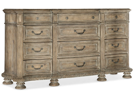 Hooker Furniture Bedroom Castella Twelve Drawer Dresser