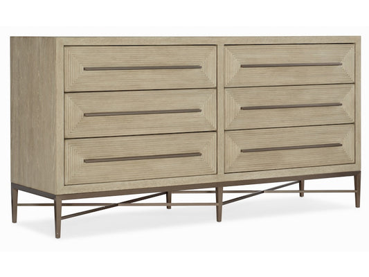 Hooker Furniture Bedroom Cascade Six-Drawer Dresser