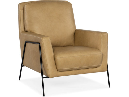 Hooker Furniture Living Room Amette Metal Frame Club Chair