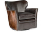 Hooker Furniture Living Room Kato Leather Swivel Chair w/ Dark HOH