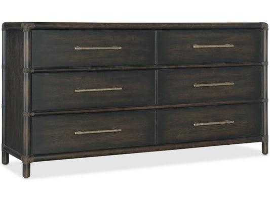 Hooker Furniture Bedroom Retreat Pole Rattan Dresser