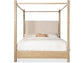 Hooker Furniture Bedroom Retreat Pole Rattan Cal King Upholstered Poster Bed w/Canopy