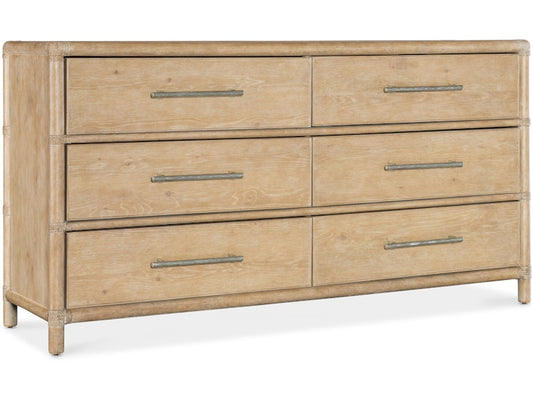 Hooker Furniture Bedroom Retreat Pole Rattan Dresser