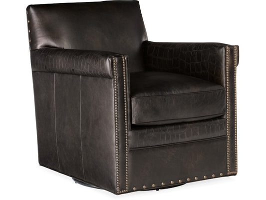 Hooker Furniture Living Room Potter Swivel Club Chair