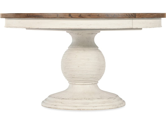 Hooker Furniture Casual Dining Americana Round Pedestal Dining Table w/1-22in leaf