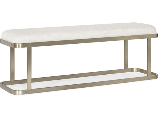 Hooker Furniture Bedroom Linville Falls River Branch Upholstered Bench