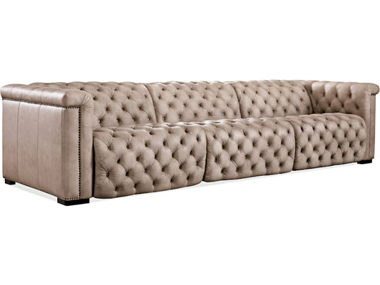 Hooker Furniture Living Room Savion Grandier Power Recliner Sofa w/ Power Headrest