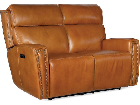 Hooker Furniture Living Room Ruthe Zero Gravity Power Recline Loveseat with Power Headrest