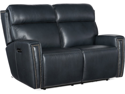 Hooker Furniture Living Room Ruthe Zero Gravity Power Recline Loveseat with Power Headrest