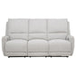 Sylmar Chenille Upholstered Power Reclining Sofa Dove Grey