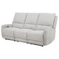 Sylmar Chenille Upholstered Power Reclining Sofa Dove Grey