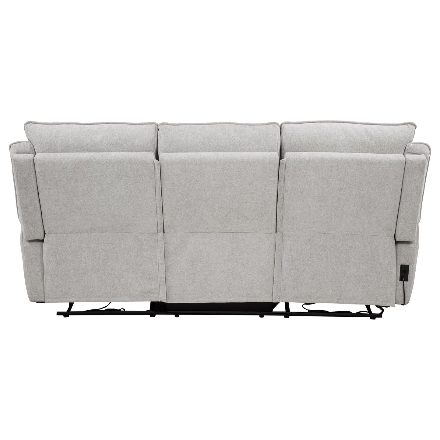 Sylmar Chenille Upholstered Power Reclining Sofa Dove Grey