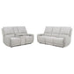 Sylmar 2-piece Chenille Power Reclining Sofa Set Dove Grey