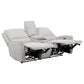 Sylmar 2-piece Chenille Power Reclining Sofa Set Dove Grey