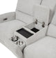 Sylmar 2-piece Chenille Power Reclining Sofa Set Dove Grey
