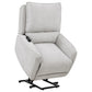 Sylmar Chenille Upholstered Dual Power Lift Recliner Dove Grey