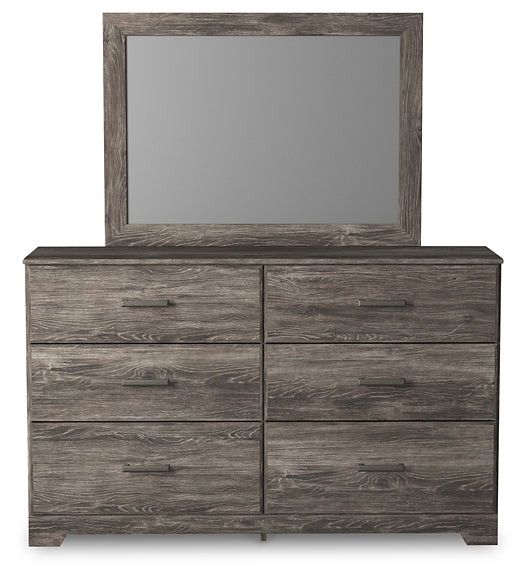 Ralinksi Queen Panel Bed with Mirrored Dresser and Chest